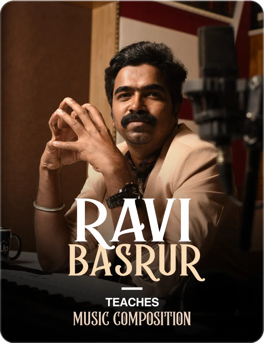 Portrait of Ravi Basrur, Music Director at LevelUp Learning