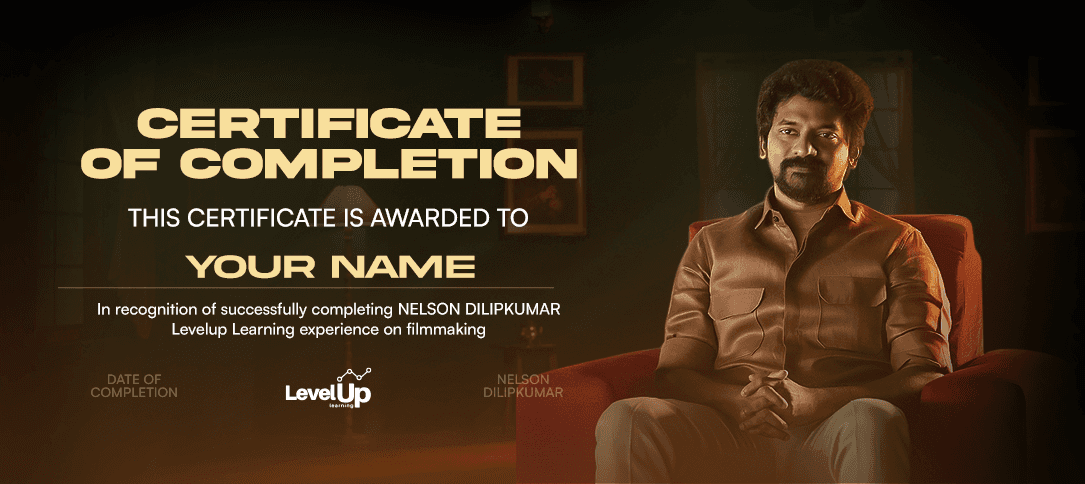 Certificate of Completion signed by Nelson Dilipkumar