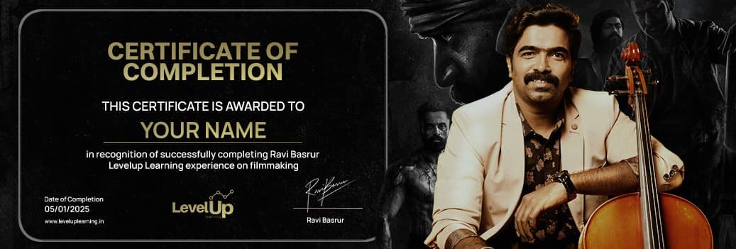 Certificate of Completion signed by Ravi Basrur